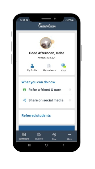 Findadmission Ambassador App